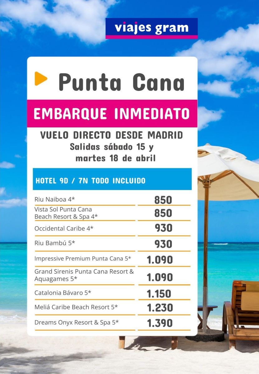 Punta Cana en abril